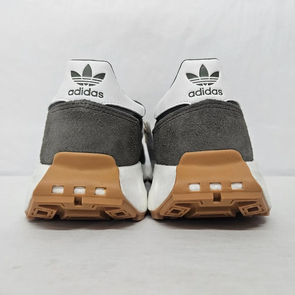 Adidas Retropy‎ E5 Casual Sneakers H03854 Olive White Gray Boost Mens Size 9.5